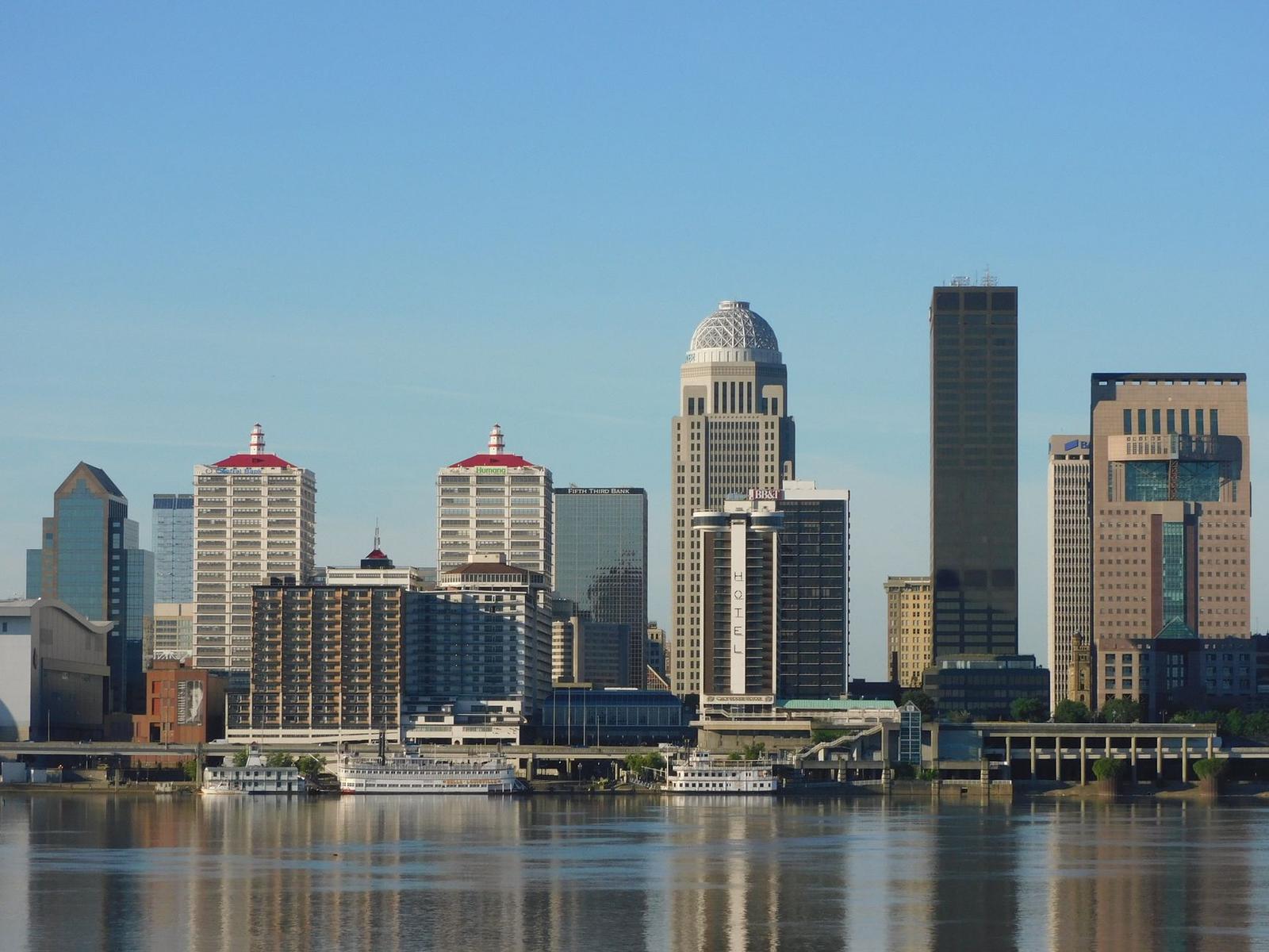 Skyscrapers of Louisville in Usa